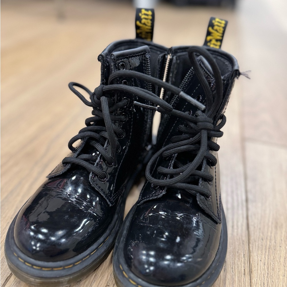 Dr. Martens 1460 Kids Patent Leather Boots Black Size US 12 EU 29